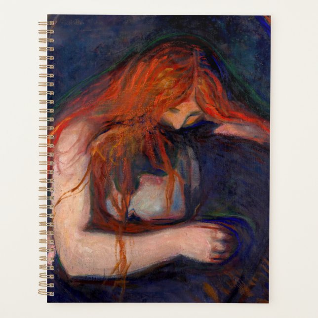 Edvard Munch - Vampire / Liebe und Schmerz Planer (Vorderseite)