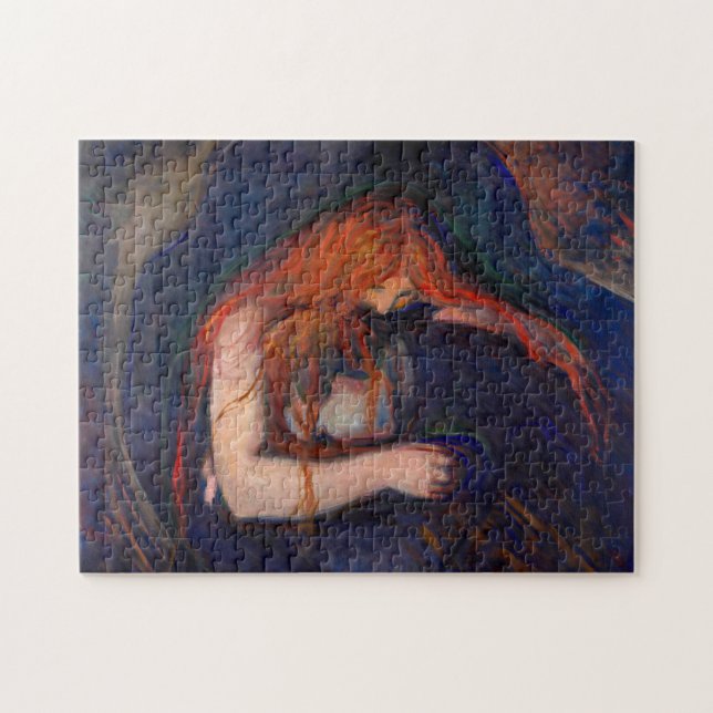 Edvard Munch - Vampire / Liebe und Schmerz Puzzle (Horizontal)