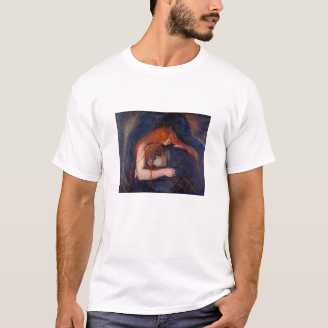 Edvard Munch - Vampire / Liebe und Schmerz T-Shirt (Vorderseite)