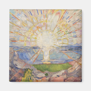 Edvard Munch Wandgemälde Die Sonne (Solen) (1911) Magnet