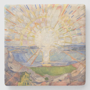 Edvard Munch Wandgemälde Die Sonne (Solen) (1911) Steinuntersetzer