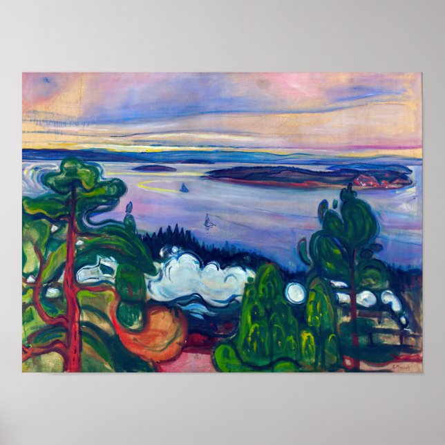 Edvard Munch - Zug Rauch Poster (Vorne)