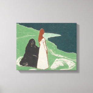 Edvard Munch - Zwei Frauen an der Küste Leinwanddruck