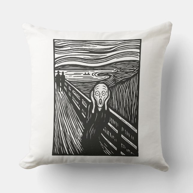 Edvard Munch's Scream Kissen (Vorderseite)