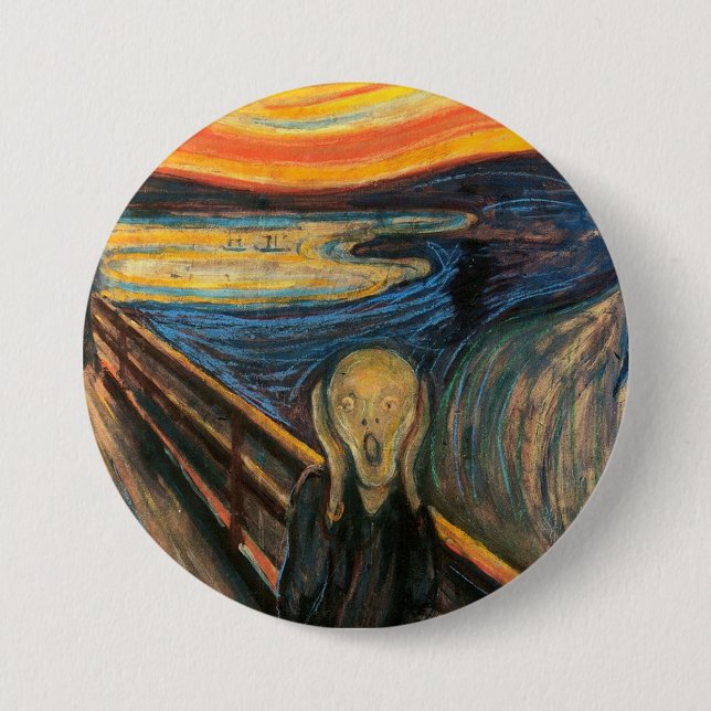 Edvard Munch's The Scream Button (Vorderseite)