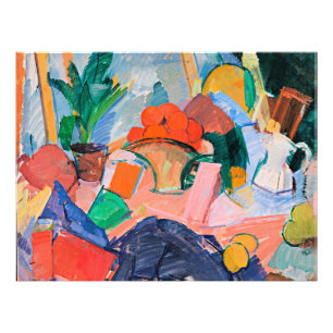 Edvard Weie, Still Life with Oranges in a Basket, Fotodruck