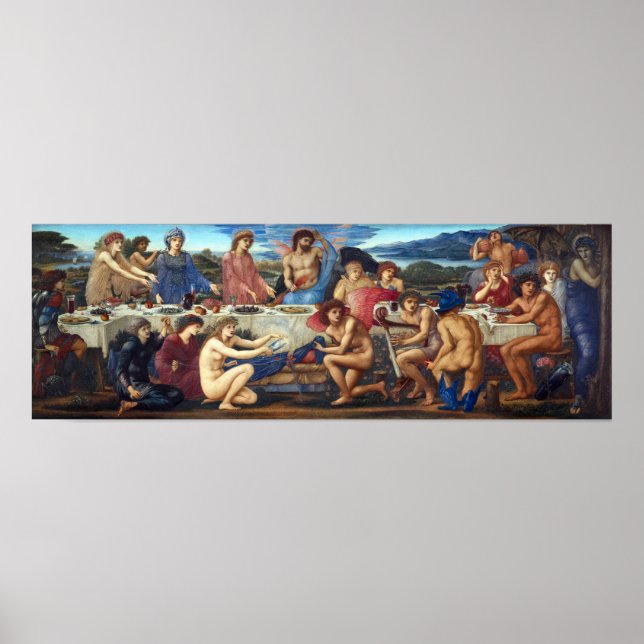 Edward Burne-Jones Das Fest des Peleus Poster (Vorne)