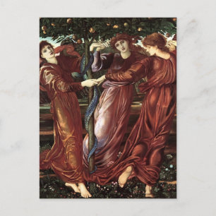 Edward Burne-Jones: Der Garten der Heserides Postkarte