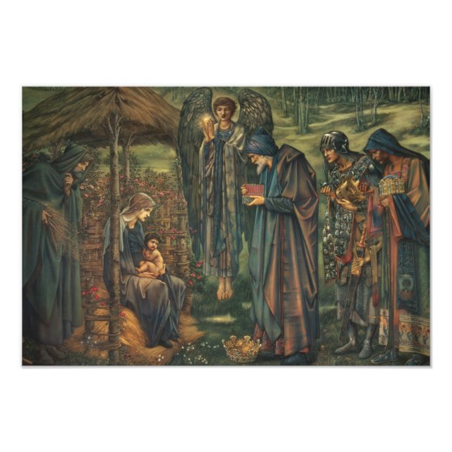 Edward Burne-Jones - Der Star von Bethlehem Fotodruck (Vorne)