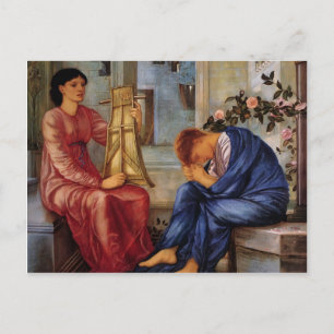 Edward Burne-Jones - Die Klage Postkarte