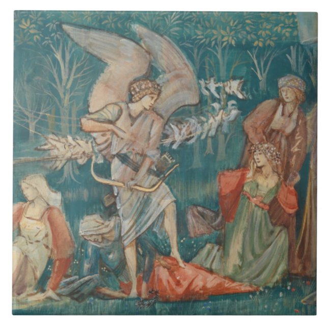 Edward Burne-Jones - Die Übergabe der Venus Fliese (Vorderseite)