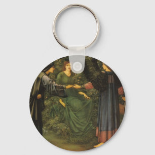 Edward Burne-Jones - Herz der Rose Schlüsselanhänger