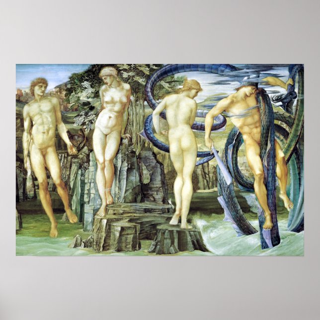 Edward Burne-Jones Perseus und Andromeda Poster (Vorne)