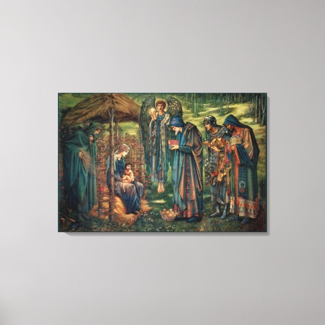 Edward Burne-Jones: Star von Bethlehem Leinwanddruck (Vorderseite)