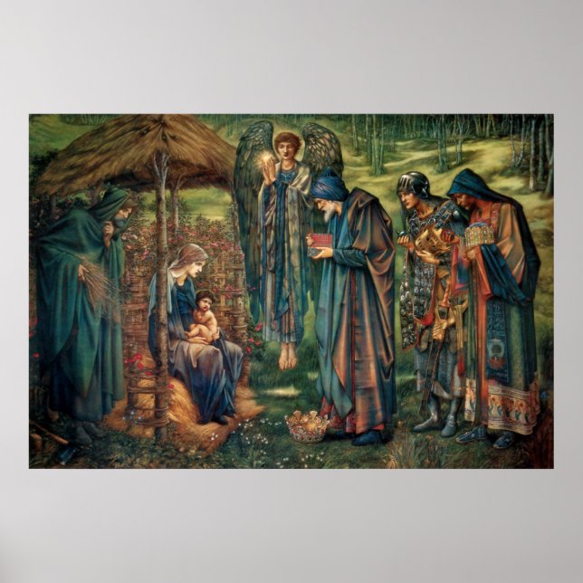 Edward Burne-Jones: Star von Bethlehem Poster (Vorne)