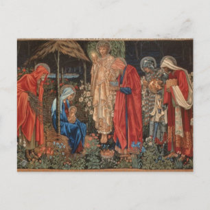 Edward Burne-Jones - Verehrung der Magi-Postkarte Postkarte