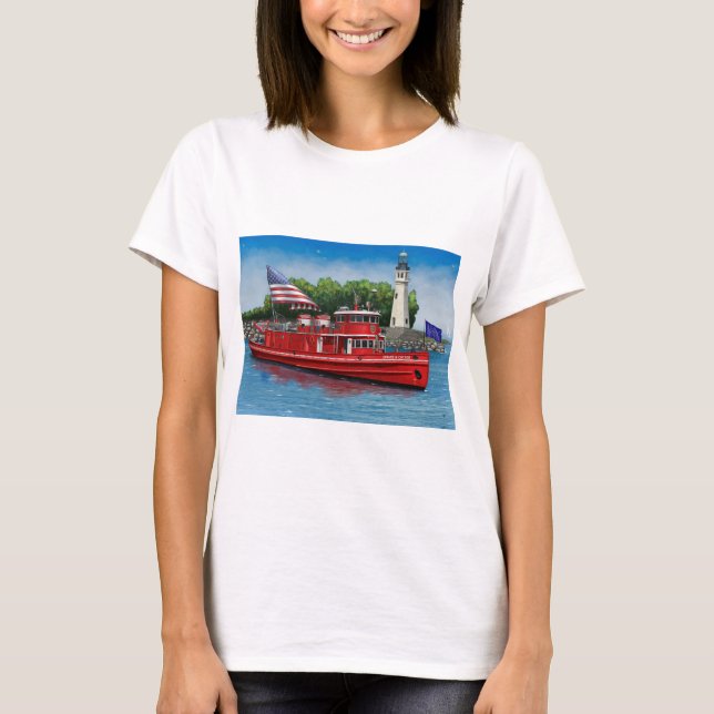 Edward Cotter Fireboat von Buffalo T-Shirt (Vorderseite)