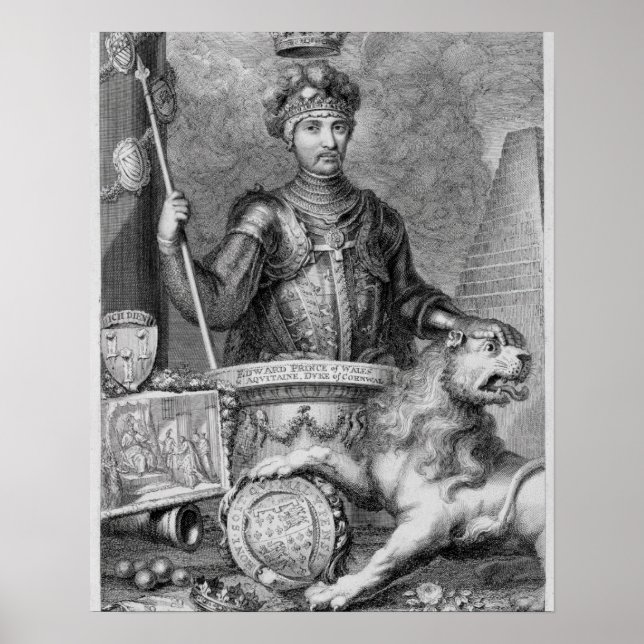 Edward Der Schwarze Prinz (1330-76) nach dem Klost Poster (Vorne)