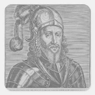 Edward, der Schwarze Prinz Quadratischer Aufkleber