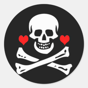 Edward England-Hearts Runder Aufkleber