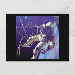 Edward H. White, erste amerikanische Walker NASA Postkarte
