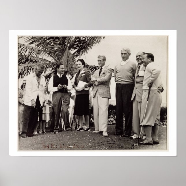 Edward, Herzog von Windsor (1894-1972) und Wallis, Poster (Vorne)