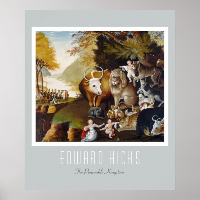 Edward Hicks - Das friedliche Königreich Poster (Vorne)