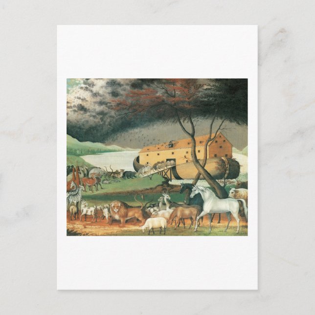 Edward Hicks Noachs Arche Postkarte (Vorderseite)