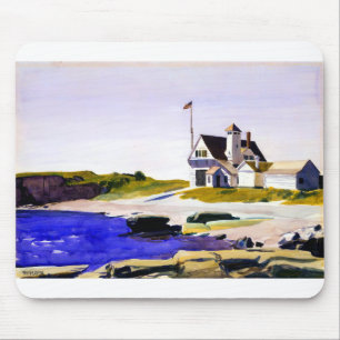 Edward Hopper Coast Guard Station Maine Mousepad