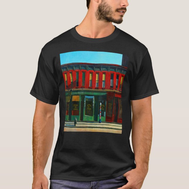 Edward Hopper Early Sunday Morning 1930 Classic T- T-Shirt (Vorderseite)