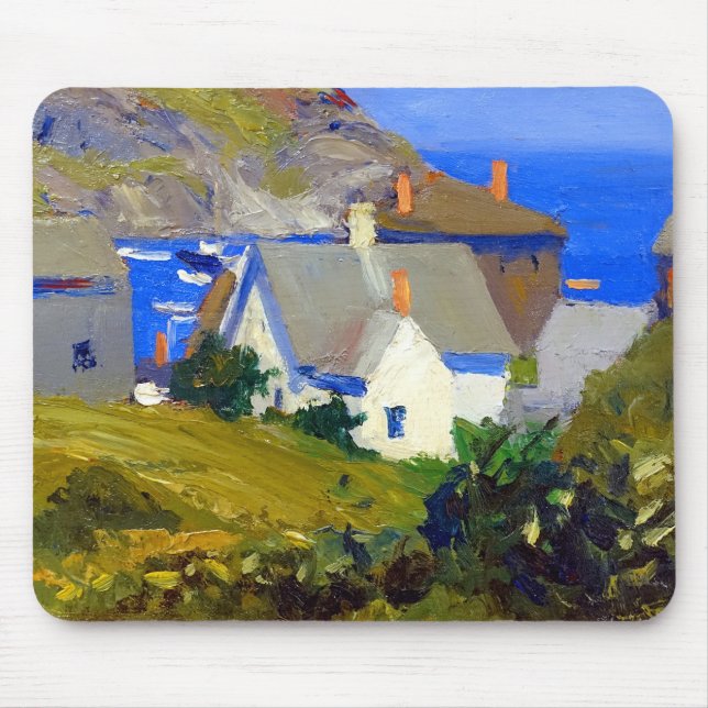 Edward Hopper Monhegan Houses Mousepad (Vorne)