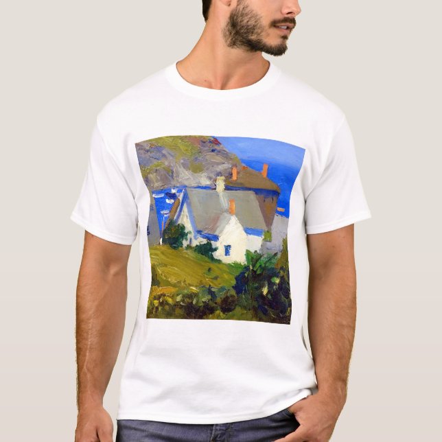 Edward Hopper Monhegan Houses T-Shirt (Vorderseite)