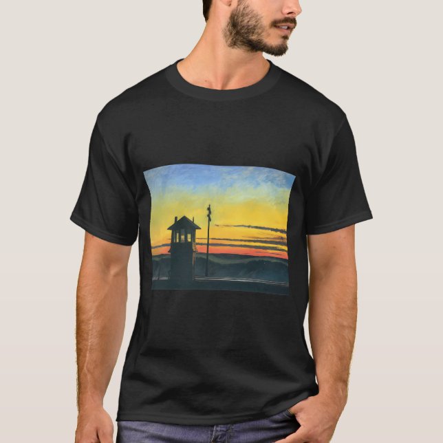 Edward Hopper - Railroad Sunset T-Shirt (Vorderseite)