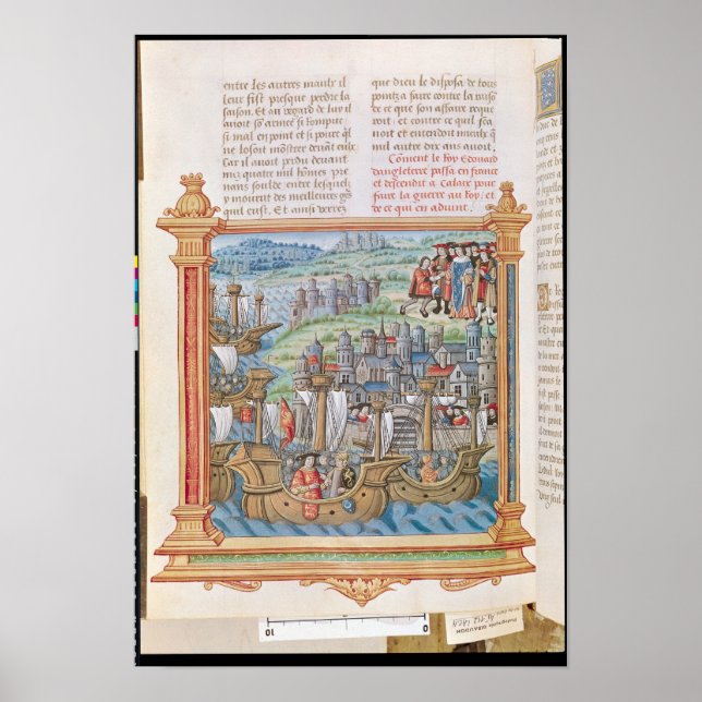 Edward IV. England Landung in Calais Poster (Vorne)
