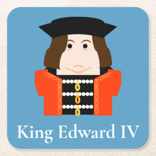 Edward IV, House of York King of England Rechteckiger Pappuntersetzer
