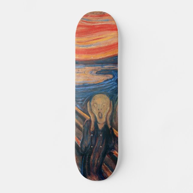 Edward kauen den Schrei Skateboard (Vorderseite)