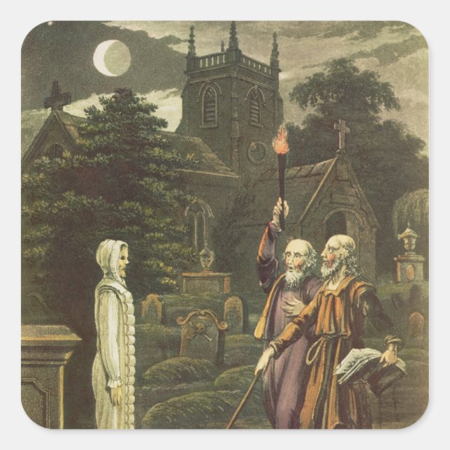 Edward Kelly Quadratischer Aufkleber (Vorderseite)