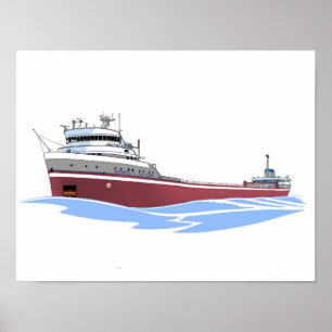 Edward L. Ryerson CML, Frachter der Großen Seen Poster