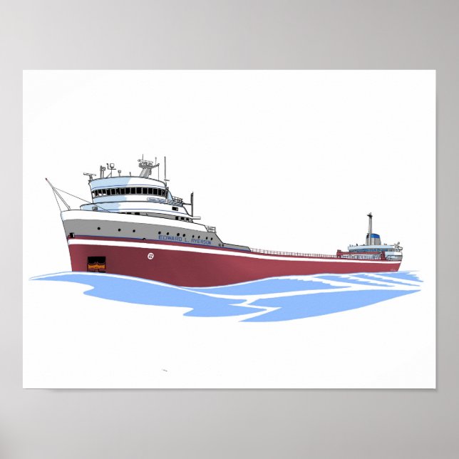 Edward L. Ryerson CML, Frachter der Großen Seen Poster (Vorne)