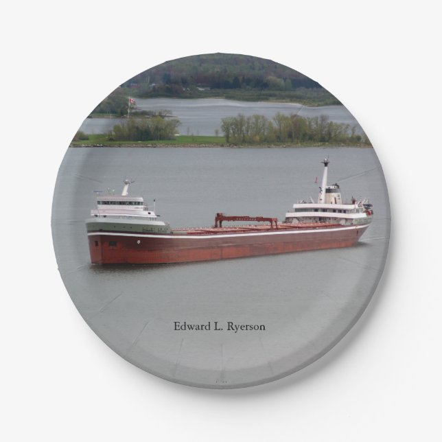 Edward L. Ryerson Papierplatte Pappteller (Vorderseite)