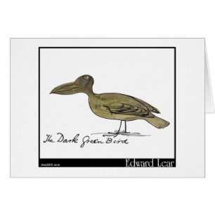 Edward Lear dunkelgrüner Vogel