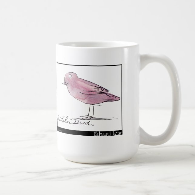 Edward Lear lila Vogel Kaffeetasse (Rechts)