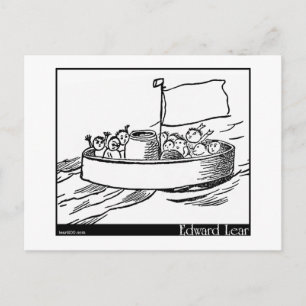 Edward Lears Jumblies Postkarte