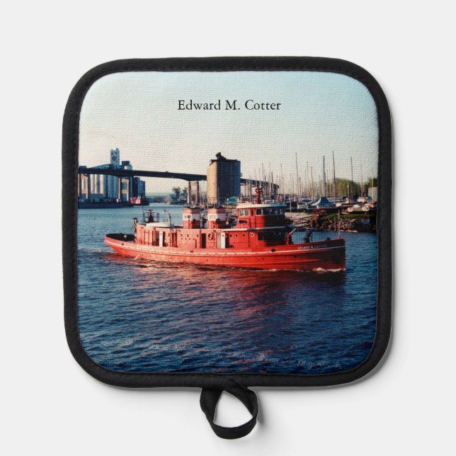 Edward M. Cotter Potter Inhaber Topflappen (Vorderseite)