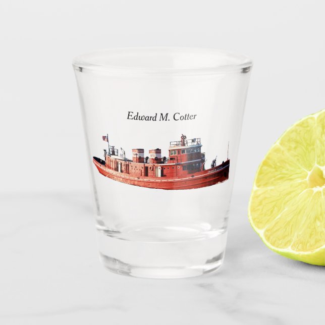 Edward M. Cotter Schussglas Schnapsglas (Vorderseite)