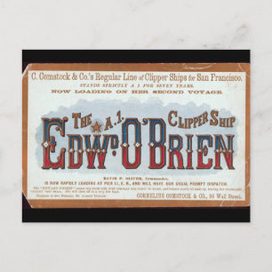 Edward O'Brien Clipper 1900 Postkarte