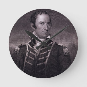 Edward Preble (1761-1807), engraved by Henry Bryan Runde Wanduhr