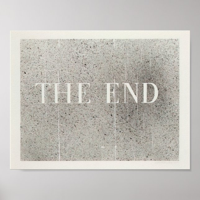 Edward Ruscha - Das Ende #60 - 2005 Poster (Vorne)