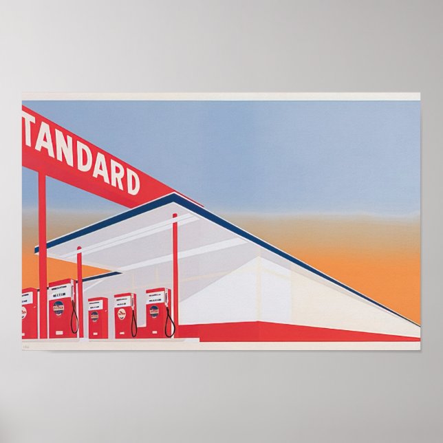 Edward Ruscha - Standard-Station - 1966 Poster (Vorne)