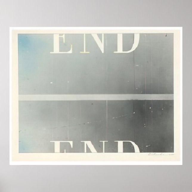 Edward Ruscha - The End #53 - Pop-Art Poster (Vorne)